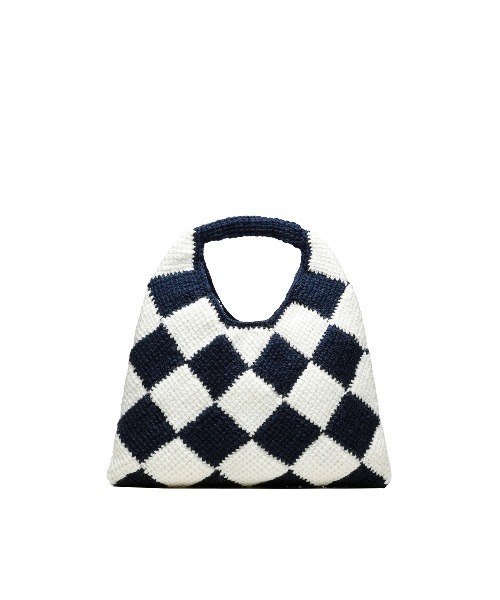 「MARNI MARKET」 ハンドバッグ FREE ネイビー レディース_画像3