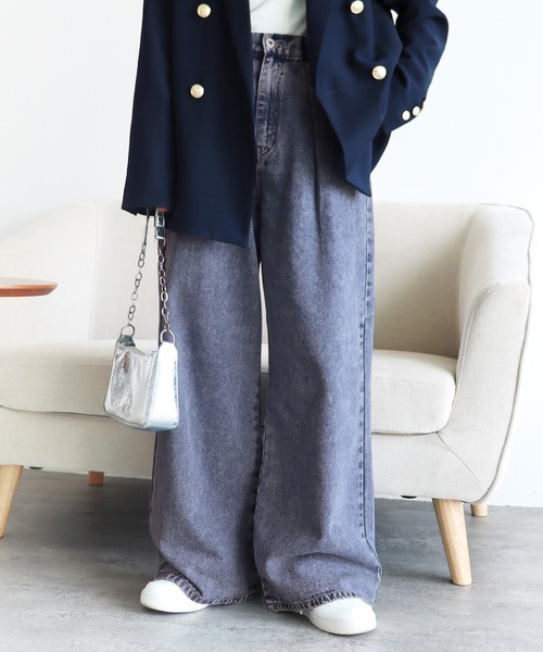 【新品タグ付き】RE/DONE 米国製　レディースデニムパンツ　SIZE２５ 楽天市場】ウエストタックデニムパンツ [M3505] レディース ボトムス