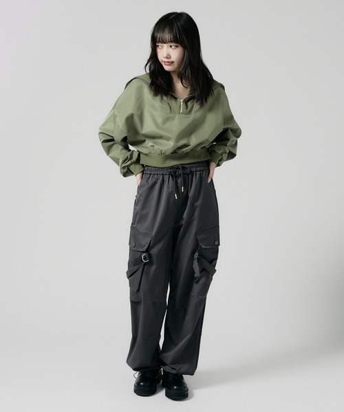 Chick カーゴパンツ Cargo pants / ドローコード付きカーゴパンツ