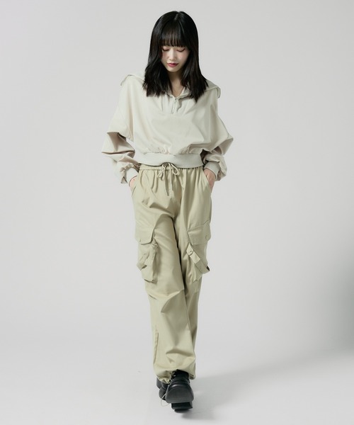 Chick ワイドパンツ カーゴパンツ Cargo pants / ドローコード付き
