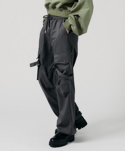 Chick ワイドパンツ カーゴパンツ Cargo pants / ドローコード付き
