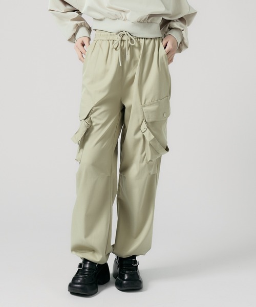 Chick ワイドパンツ カーゴパンツ Cargo pants / ドローコード付き