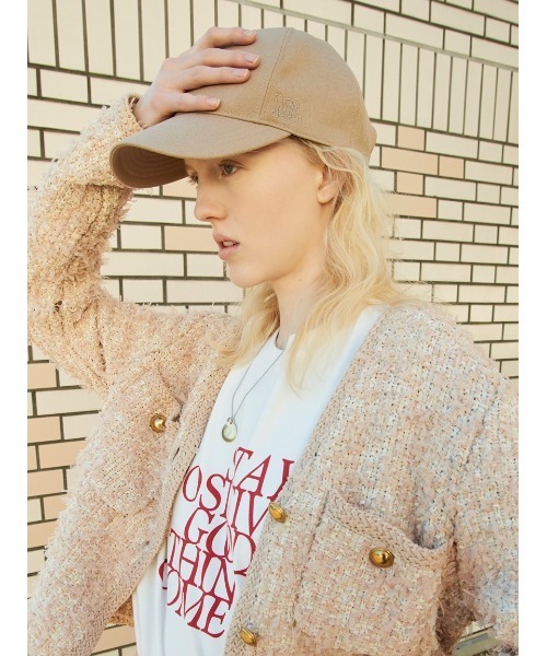 Mila Owen キャップ 帽子 ポイントロゴ刺繍キャップ レディース