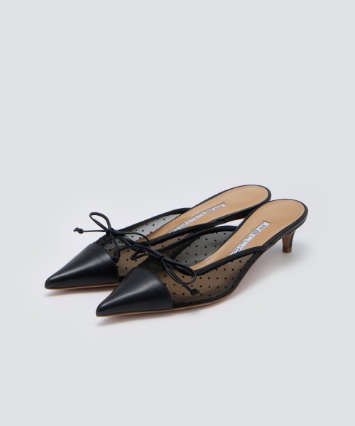 PELLICO（ペリーコ） サンダル CUORE ミュール 3.5cm BLACK DOT
