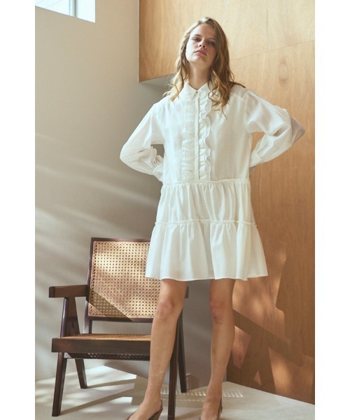 Estella.K ワンピース Joslin Dress ティアードミニドレス : ZOZOTOWN