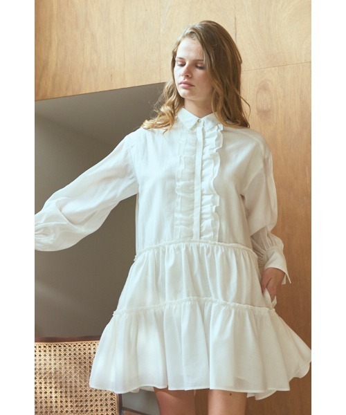 Estella.K ワンピース Joslin Dress ティアードミニドレス : ZOZOTOWN
