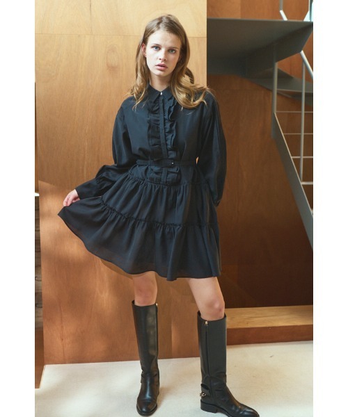 Estella.K ワンピース Joslin Dress ティアードミニドレス : ZOZOTOWN