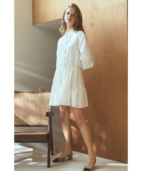 Estella.K ワンピース Joslin Dress ティアードミニドレス : ZOZOTOWN