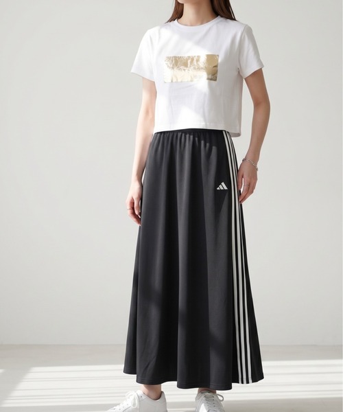adidas（アディダス） スカート スリーストライプス ニットスカート