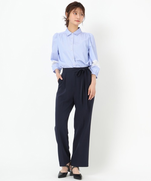 2025春夏　花柄シャツ MISCH MASCH ブラウス シャツ 2025春夏新作 袖レースシャツ