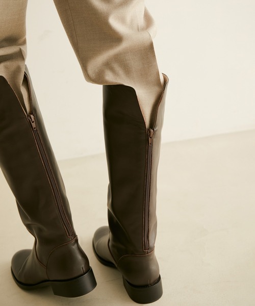 REMME（レメ） ロングブーツ 36 ダークブラウン レディース : ZOZOTOWN