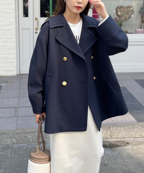 fredy emue（フレディエミュ） ピーコート 38 ネイビー レディース