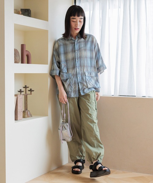 春夏シンプルパンツ✭デートや女子会も安心　普段着にもぴったり DESK-WJ】 34002 形態安定ツータックカーゴパンツ [春夏]通販