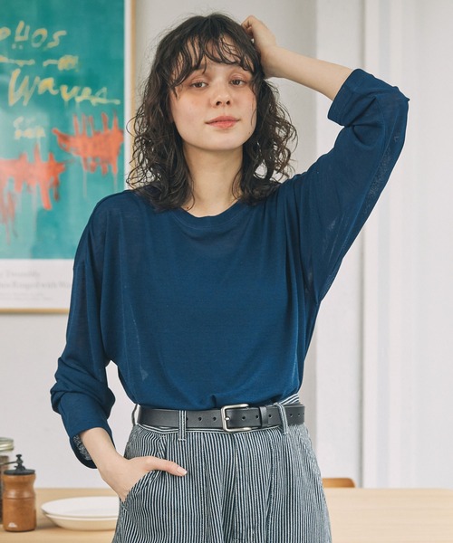 tシャツ オーバーサイズ スラブ シアートップス レディース : ZOZOTOWN
