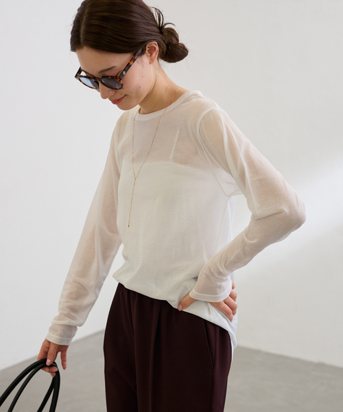 FRAMeWORK tシャツ カットシアートップス レディース : ZOZOTOWN