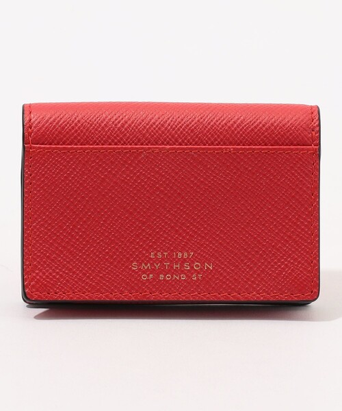 新品☆ スマイソン 長財布 ウォレット SMYTHSON ジップ 赤