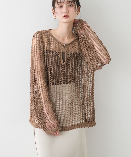 Todayful キーネックメッシュニット TODAYFUL（トゥデイフル）の「キーネックメッシュニット（ニット