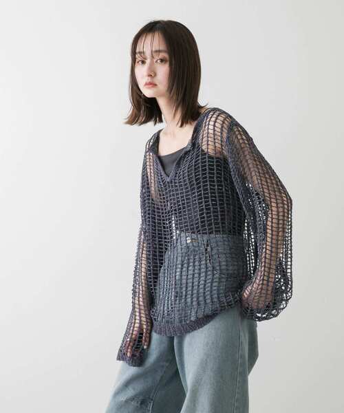 SENSE OF PLACE by URBAN RESEARCH ニット セーター キーネック