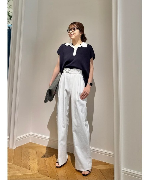 allureville（アルアバイル） ワイドパンツ パンツ シェルタリング