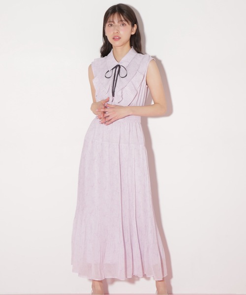 【新品】 ジルスチュアートコレクション　サテンフリンジプリーツワンピースドレス 楽天市場】【SALE／40%OFF】フラワープリントサテンラッフル