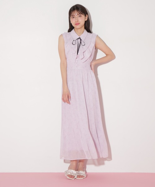 JILL by JILL STUART リボンプリントプリーツワンピース ◇＜リボンシリーズ＞リボンプリントプリーツワンピース | ジル