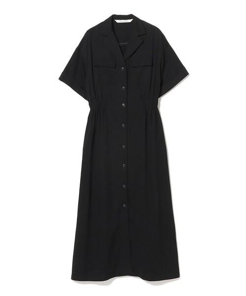 Ray BEAMS ワンピース オープンカラー シャツワンピース