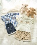 ブラウス シャツ 半袖Tiny bear スモ...の詳細画像2