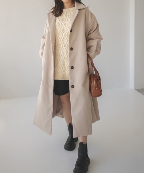 「Isn't She?」 ステンカラーコート FREE ベージュ レディース_画像7