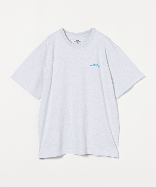 選ぶなら WEATHER NICE tシャツ メンズ Tシャツ WEATHER」ロゴ 「NICE トップス