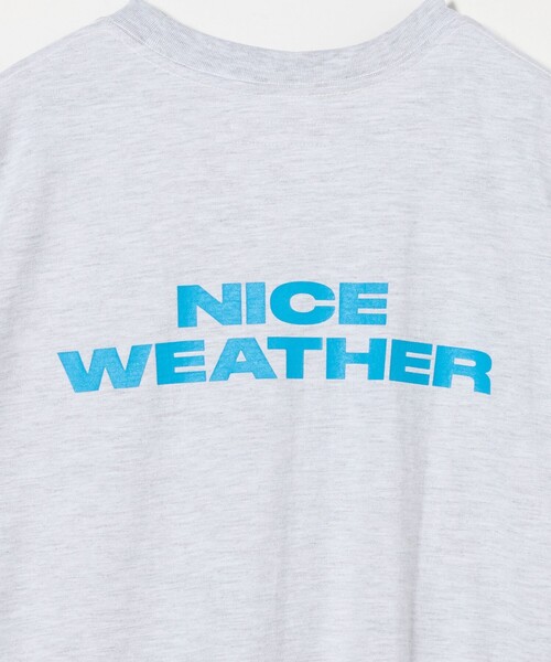 【NICE WEATHER】TUBULAR T-SHIRT ロゴ Tシャツ 男女兼用 NICE WEATHER tシャツ 「NICE WEATHER」ロゴ Tシャツ メンズ