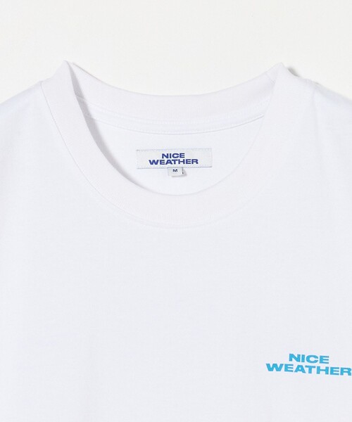 【NICE WEATHER】NICE T-SHIRT ロゴ Tシャツ 男女兼用 NICE WEATHER tシャツ 「NICE WEATHER」ロゴ Tシャツ メンズ