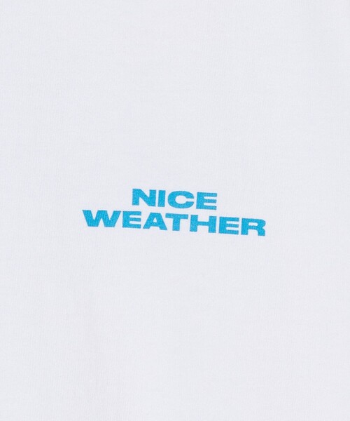 【NICE WEATHER】LOGO T-SHIRT ロゴ Tシャツ 男女兼用 NICE WEATHER tシャツ 「NICE WEATHER」ロゴ Tシャツ メンズ