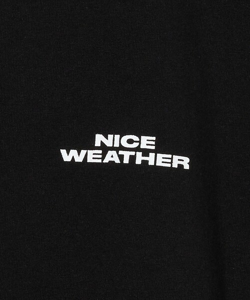 【NICE WEATHER】NICE T-SHIRT ロゴ Tシャツ 男女兼用 NICE WEATHER tシャツ 「NICE WEATHER」ロゴ Tシャツ メンズ