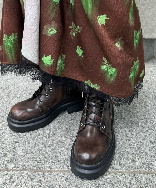 Ameri（アメリ） ブーツ LACE UP TANK SOLE BOOTS レディース
