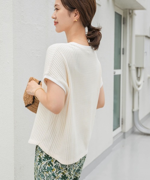 「URBAN RESEARCH DOORS」 半袖カットソー MEDIUM アイボリー レディース