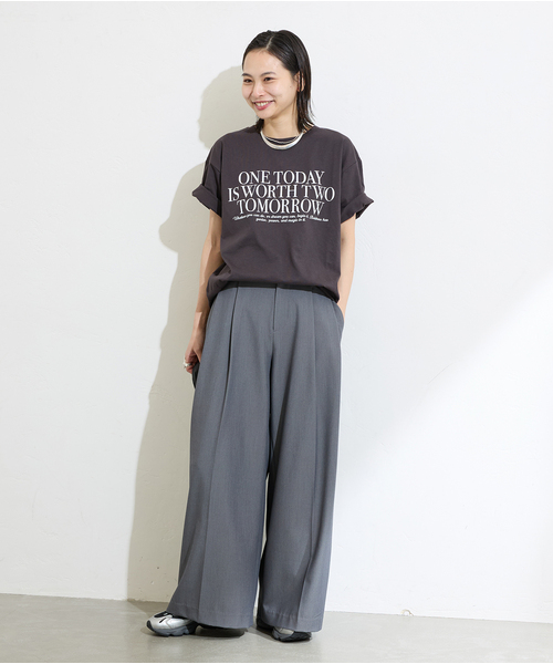 tシャツ 汗ジミ防止天竺プリントT レディース JOURNAL STANDARD tシャツ 汗ジミ防止天竺プリントT レディース