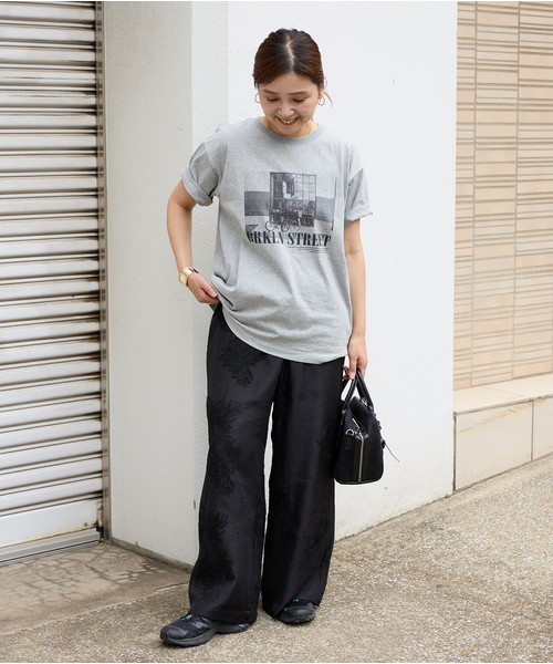 tシャツ 汗ジミ防止天竺プリントT レディース JOURNAL STANDARD tシャツ 汗ジミ防止天竺プリントT レディース