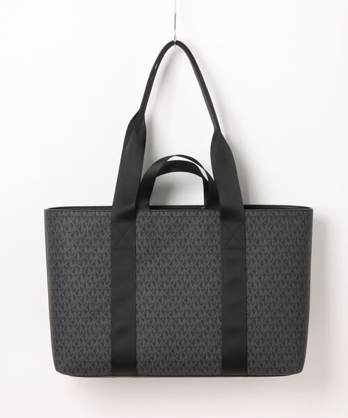MICHAEL KORS トートバッグ MKシグネチャー レザーハンドル MICHAEL KORS トートバッグ HUDSON トート - MKシグネチャー