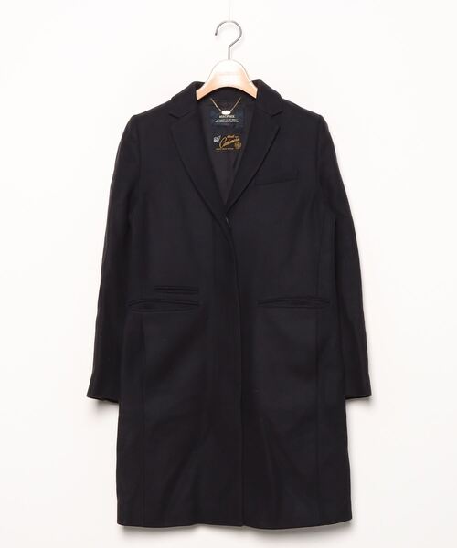 MACPHEE（マカフィー） チェスターコート 40 ネイビー レディース