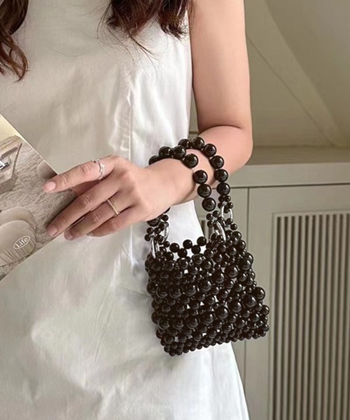 Kuroba ショルダーバッグ バッグ ビーズチェーンショルダーバッグ