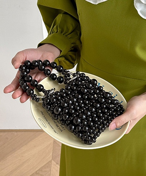 Kuroba ショルダーバッグ バッグ ビーズチェーンショルダーバッグ