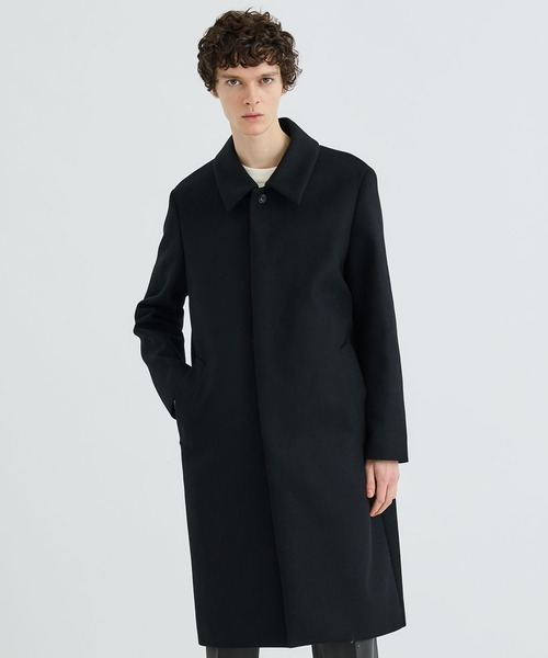 ATTACHMENT（アタッチメント） ステンカラーコート 2 ブラック メンズ