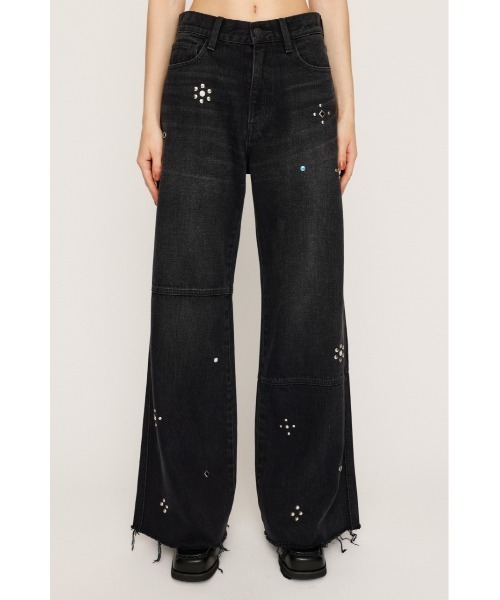 SLY（スライ） ジーンズ デニム デニムパンツ STUDS SEAM DESIGN FLARE