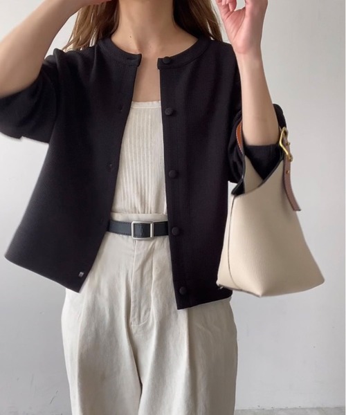 「FILLOU」 カーディガン LARGE ライトベージュ レディース