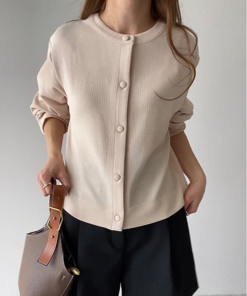 「FILLOU」 カーディガン LARGE ライトベージュ レディース