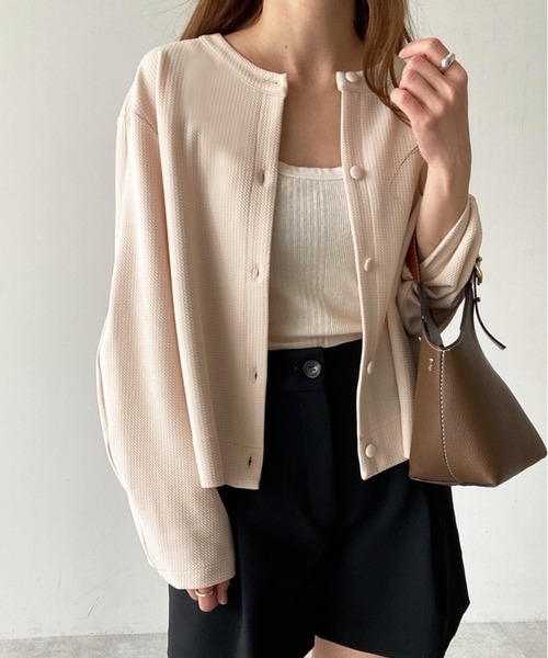 「FILLOU」 カーディガン LARGE ライトベージュ レディース