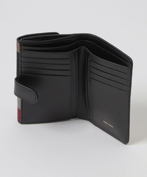 BLUE LABEL CRESTBRIDGE 2つ折り財布 BLUE LABEL CRESTBRIDGE 財布 クレストブリッジチェックレザー二
