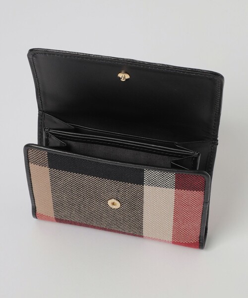 BLUE LABEL CRESTBRIDGE 2つ折り財布 BLUE LABEL CRESTBRIDGE 財布 クレストブリッジチェックPVC二