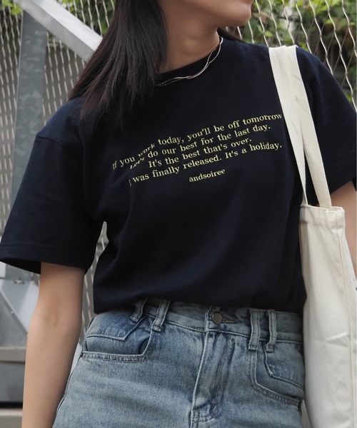 tシャツ フロント刺繍Tシャツ レディース