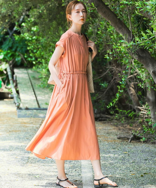 URBAN RESEARCH URBAN RESEARCH ROSSO ワンピース 長袖 グレー バンド  